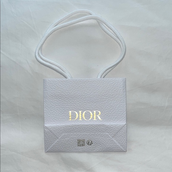Small Dior White Shopping Bag - Picture 2 of 2